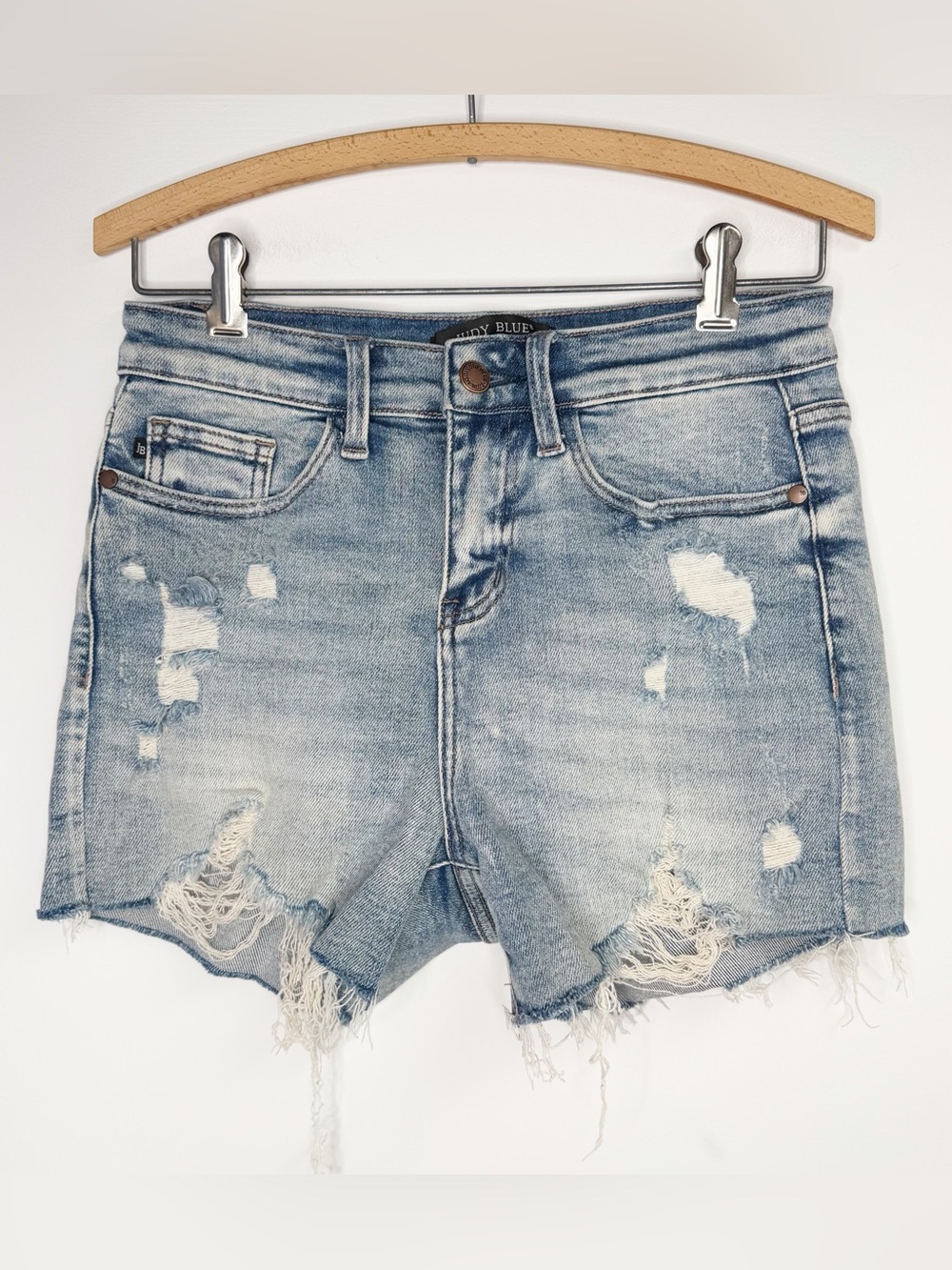 Judy Blue Light Wash Distressed Cut Off Shorts Size‎ Small